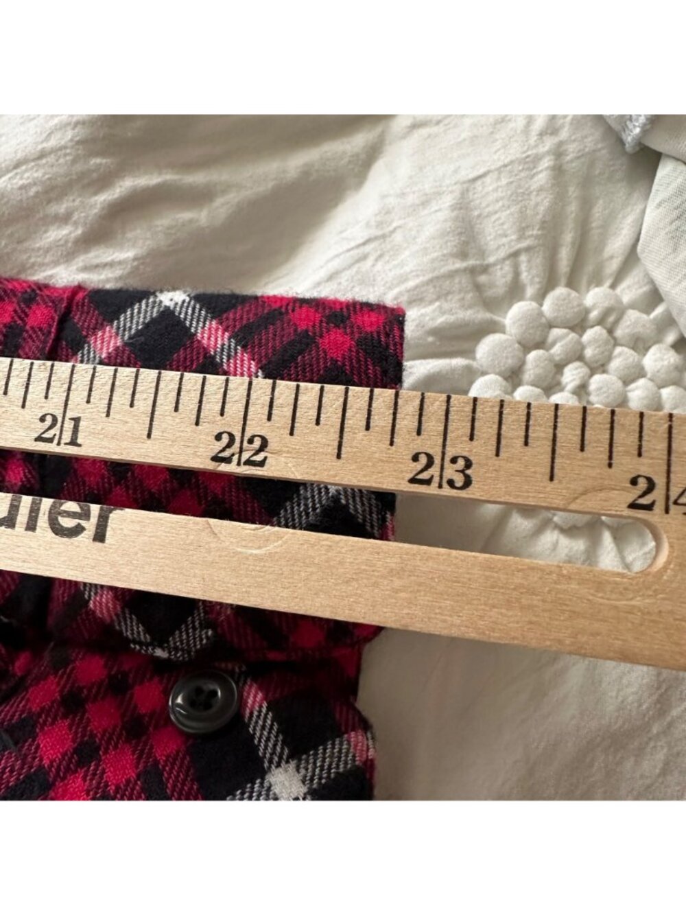 Riders By Lee Women's Red & Black Plaid 100% Cotton Flannel Button-Up Shirt SZ L - Picture 11 of 11